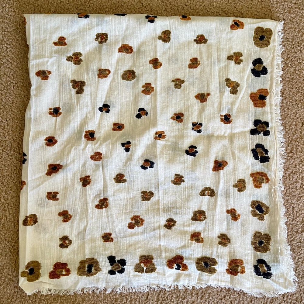 Madewell Feline Floral Jacquard Scarf